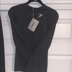 Seamless LS top Black